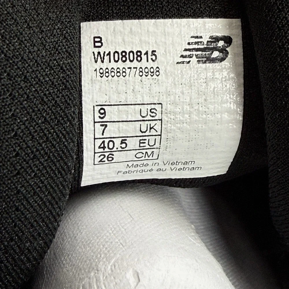 Women's New Balance 1080v15 Running Black Grey (W1080815) Size 9 Sneakers